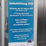 Selbsthilfetag 2020 in Oranienburg im Runge Gymnasium